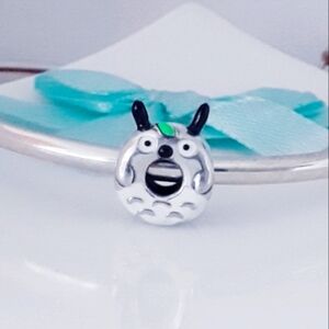 Totoro glazed donut charm S925 Silver Pandora compatible